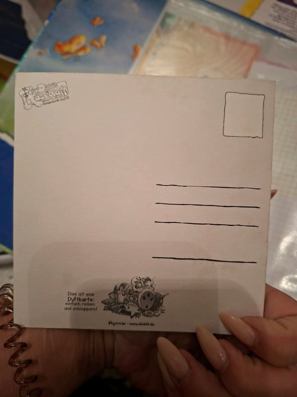 diddl Zuckersüße Weihnachtszeit – Duftkarte Postkarte – Bild 2 von 2