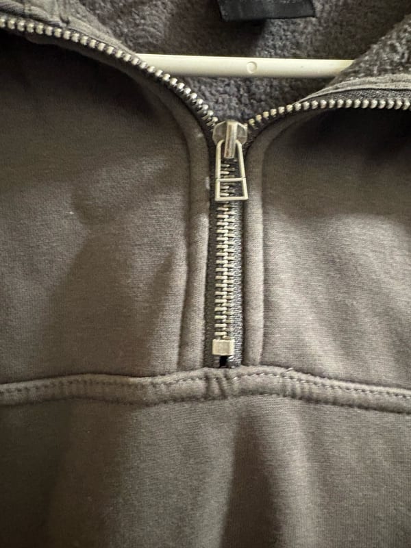 Herren Halbreißverschluss Sweatshirt – Grau – Größe M – Bild 4 von 4