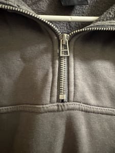 Herren Halbreißverschluss Sweatshirt – Grau – Größe M – Bild 4 von 4