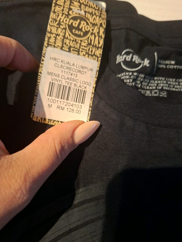 Hard Rock Herren Cafe Kuala Lumpur T-Shirt – Vinyl Logo – Größe M – Schwarz – Bild 2 von 4