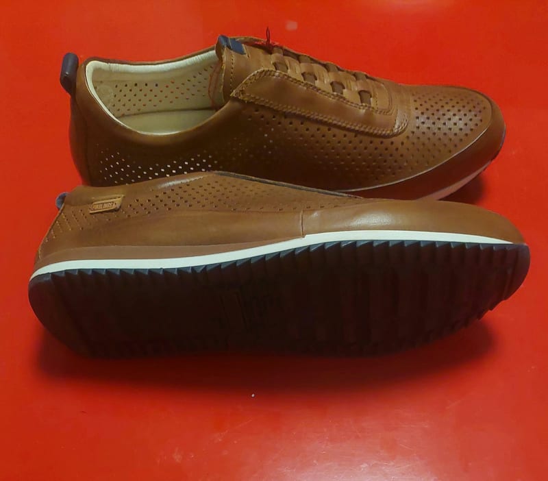Neu Pikolinos Liverpool Herren-Sneaker Echtleder Braun – Größe 43 – Bild 4 von 4