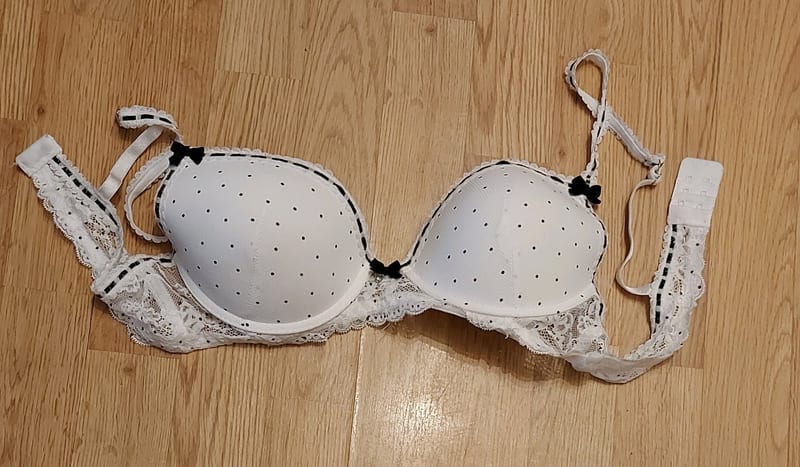 Damen Push-Up BH – Größe 80B – Schwarz/Weiß