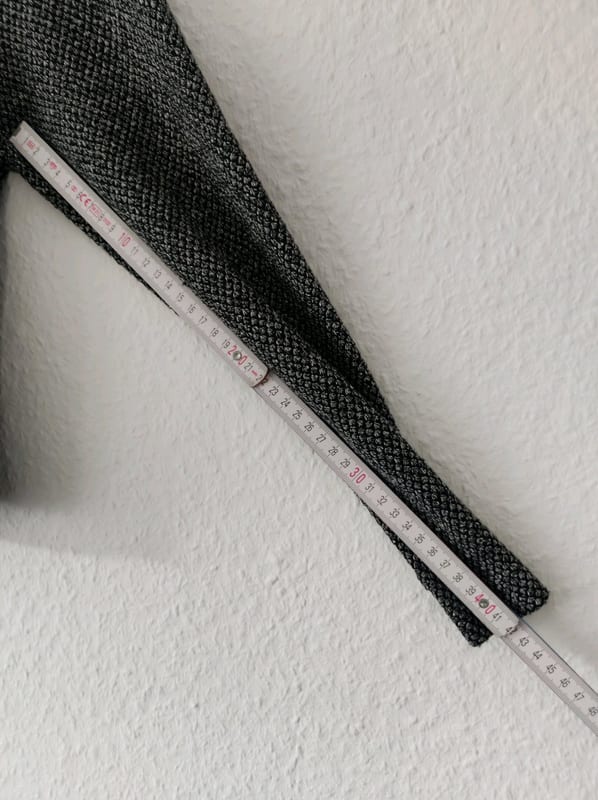 Damen Strukturierter Blazer mit Knöpfen, Schwarz-Grau meliert – Größe 40 – Bild 6 von 6