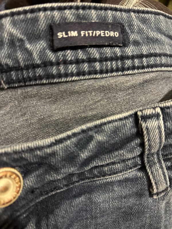 Herren Jeans – Slim Fit, dunkelblau – Größe 38 – Bild 3 von 4