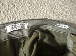 Herren Olivgrüne Stoffhose – Regular Fit – Größe 3XL – Bild 2 von 2