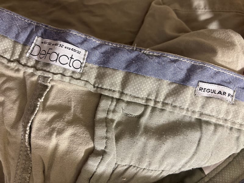 Herren Beige Stoffhose, Regular Fit – Größe 3XL – Bild 2 von 3