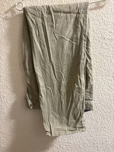 Herren Beige Stoffhose, Regular Fit – Größe 3XL
