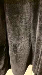 Damen Vintage Marc Cain Lammfellmantel Schwarz Echtleder Shearling Coat 80s/90s – Größe Oversize – Bild 5 von 9