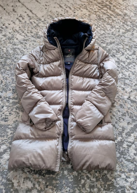 Damen Daunenjacke Canadiens Größe S/XS – Silber