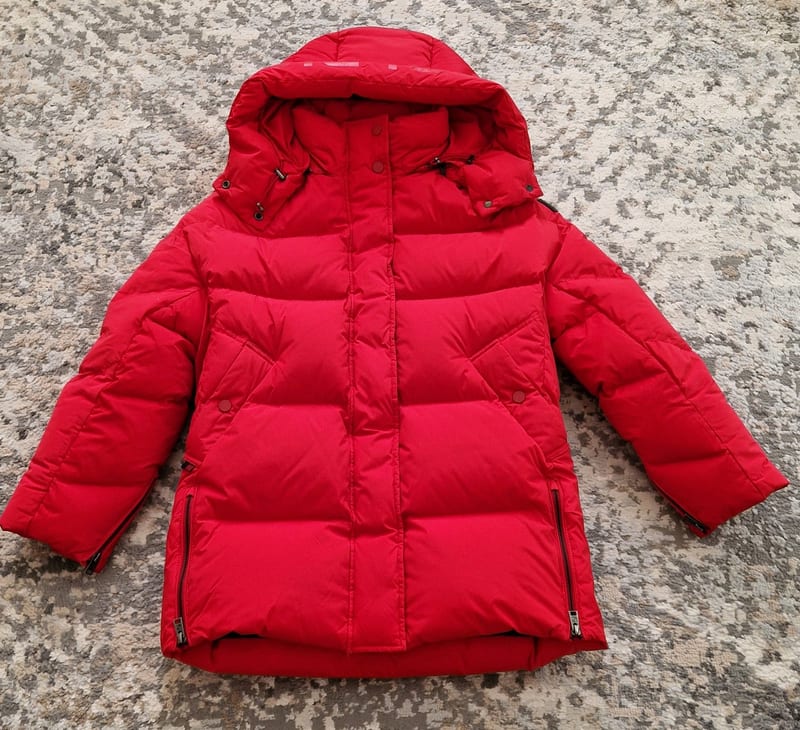 Damen Daunenjacke von Woolrich – Größe XS – Rot