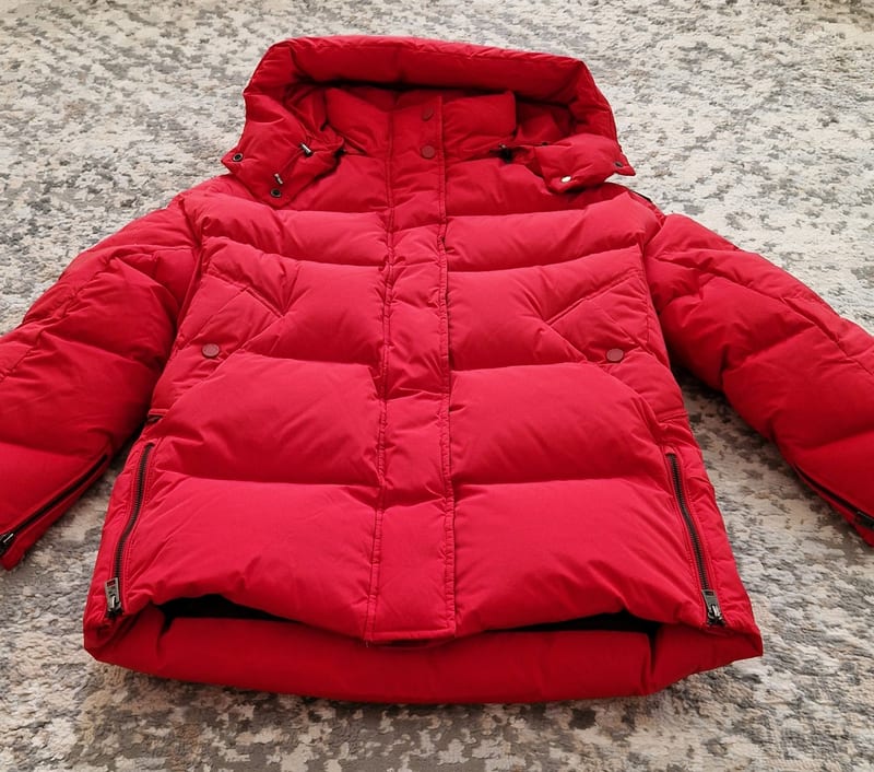 Damen Daunenjacke von Woolrich – Größe XS – Rot – Bild 5 von 8