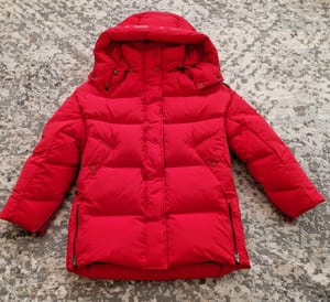 Damen Daunenjacke von Woolrich – Größe XS – Rot