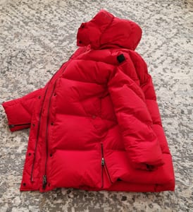 Damen Daunenjacke von Woolrich – Größe XS – Rot – Bild 7 von 8