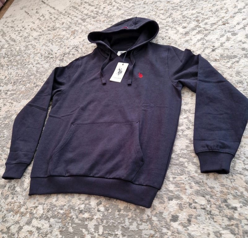 Herren Hoodie von U.S Polo ASSN. – Größe S/M – Blau – Bild 3 von 4