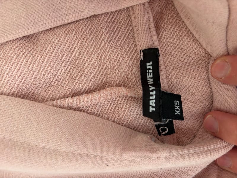 Herren Rosa Hoodie mit Aufdruck „We see what we want.“ – Größe XXS – Bild 2 von 2