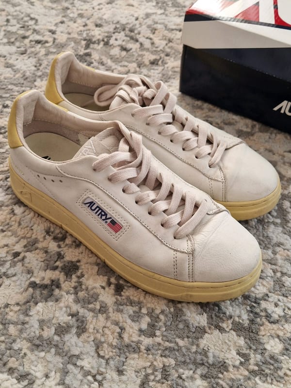Damen Sneaker von Autry, Größe 39 – Weiß-Gelb