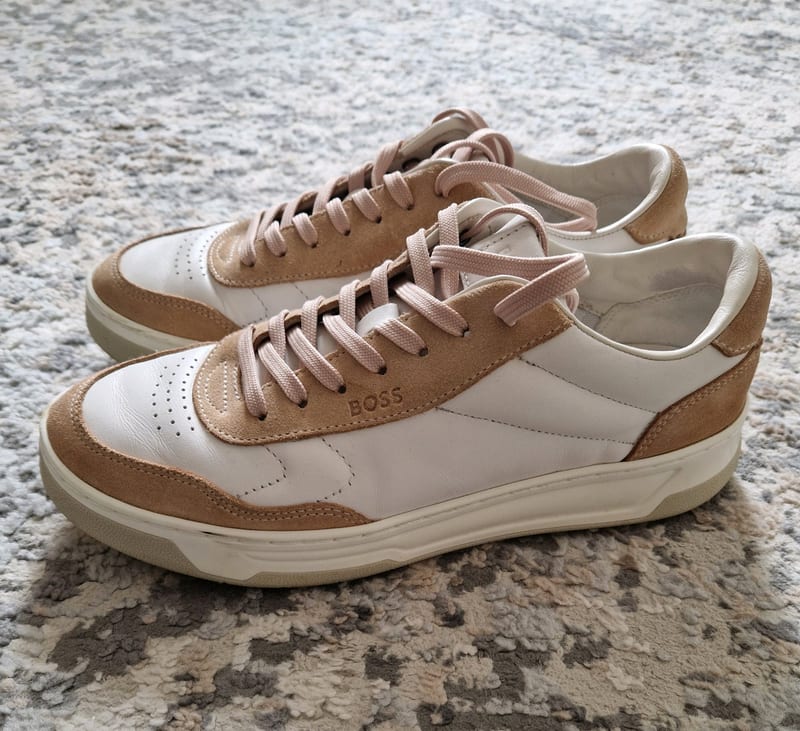 Damen Freizeitschuhe von Hugo, Größe 39 – Weiß/Beige