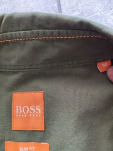 Olivgrünes Herrenhemd, langarm, Slim Fit – Größe M – Bild 4 von 9