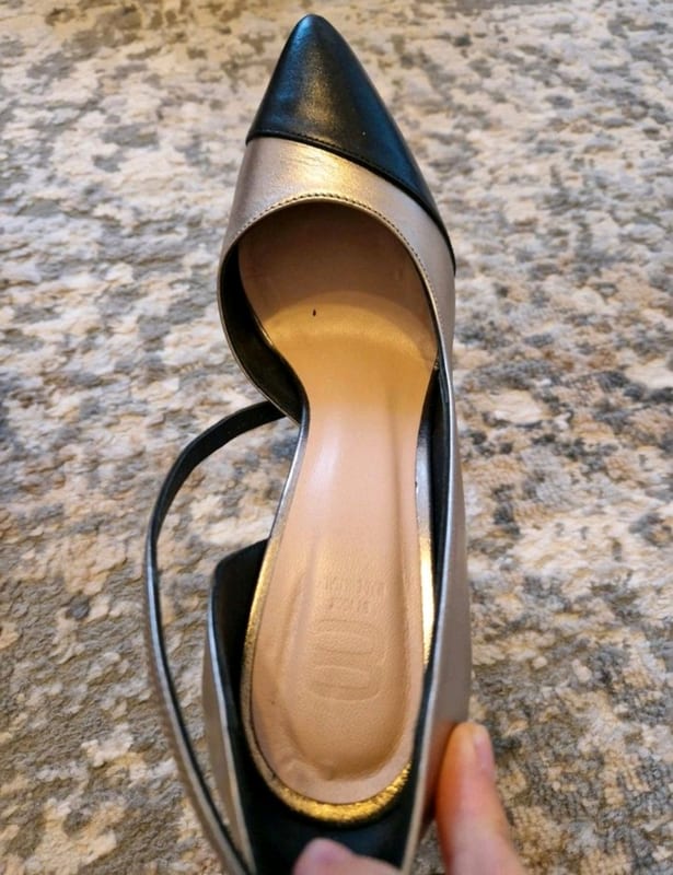 Damen Schuhe Größe 39 – Silber-Schwarz – Bild 5 von 7