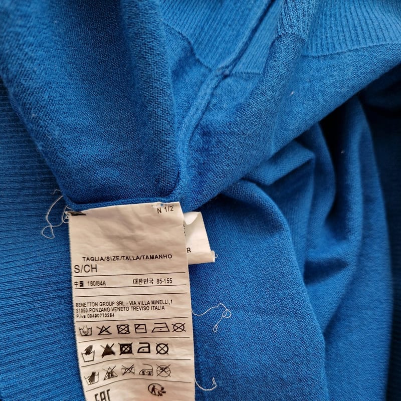 Damen Rollkragenpullover aus Viskose von Sisley, Größe S – Blau – Bild 4 von 4