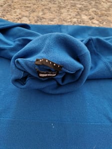 Damen Rollkragenpullover aus Viskose von Sisley, Größe S – Blau – Bild 3 von 4
