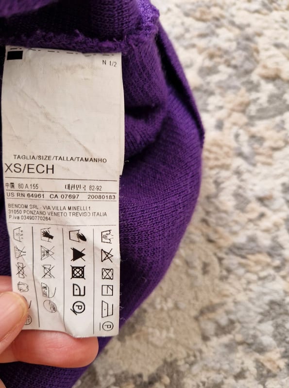 Damenkleid von Sisley Größe S/XS – Lila – Bild 4 von 4