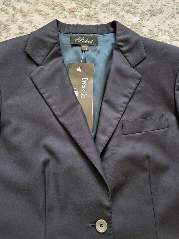 Damen Blazer von Belvest Größe S/M – Blau – Bild 2 von 4