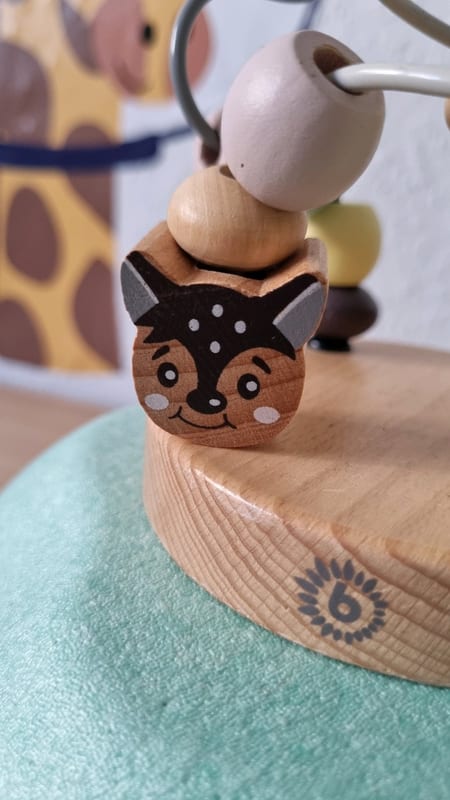 Mini Motorikschleife mit Tierfiguren – Spielzeug für Kleinkinder – Bild 2 von 4