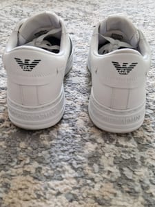 Herren Leder Sneaker Emporio Armani Größe 44 – Weiß/Schwarz – Bild 5 von 12