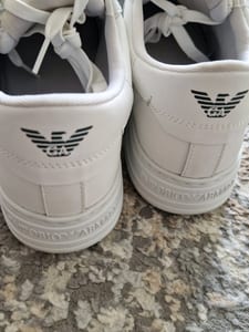 Herren Leder Sneaker Emporio Armani Größe 44 – Weiß/Schwarz – Bild 11 von 12