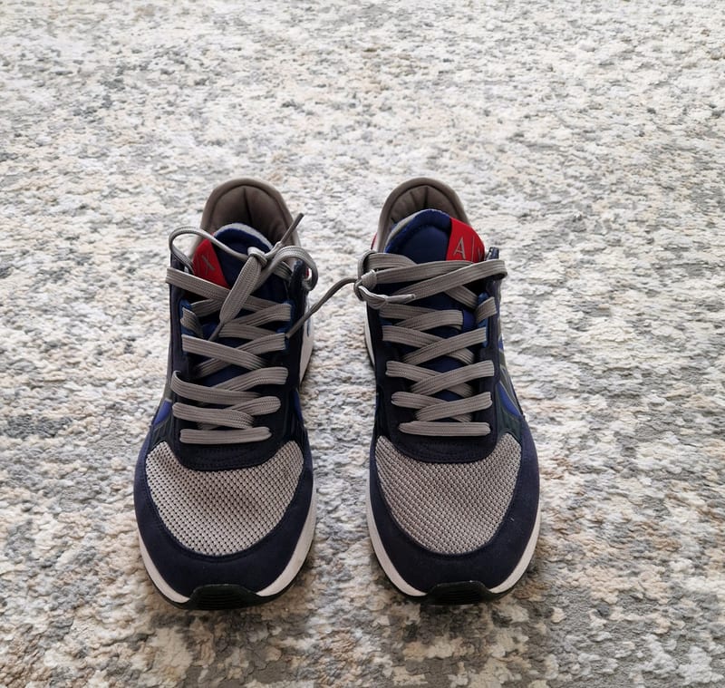 Herren Wildleder Sneaker Armani Exchange Größe 45 – Blau – Bild 7 von 9