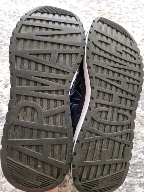 Herren Wildleder Sneaker Armani Exchange Größe 45 – Blau – Bild 9 von 9