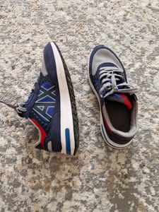 Herren Wildleder Sneaker Armani Exchange Größe 45 – Blau – Bild 3 von 9
