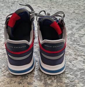 Herren Wildleder Sneaker Armani Exchange Größe 45 – Blau – Bild 5 von 9