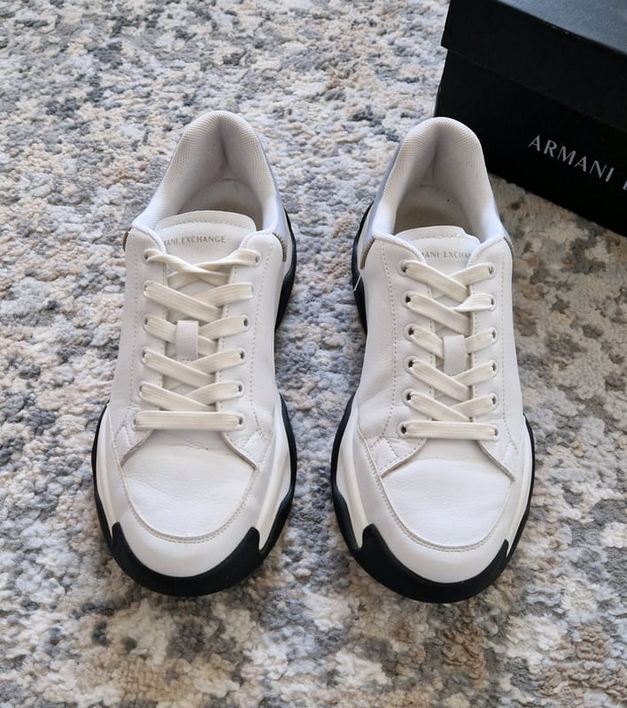 Damen Sneaker Armani Exchange Größe 39 – Weiß/Blau – Bild 3 von 10