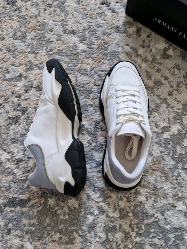 Damen Sneaker Armani Exchange Größe 39 – Weiß/Blau – Bild 5 von 10