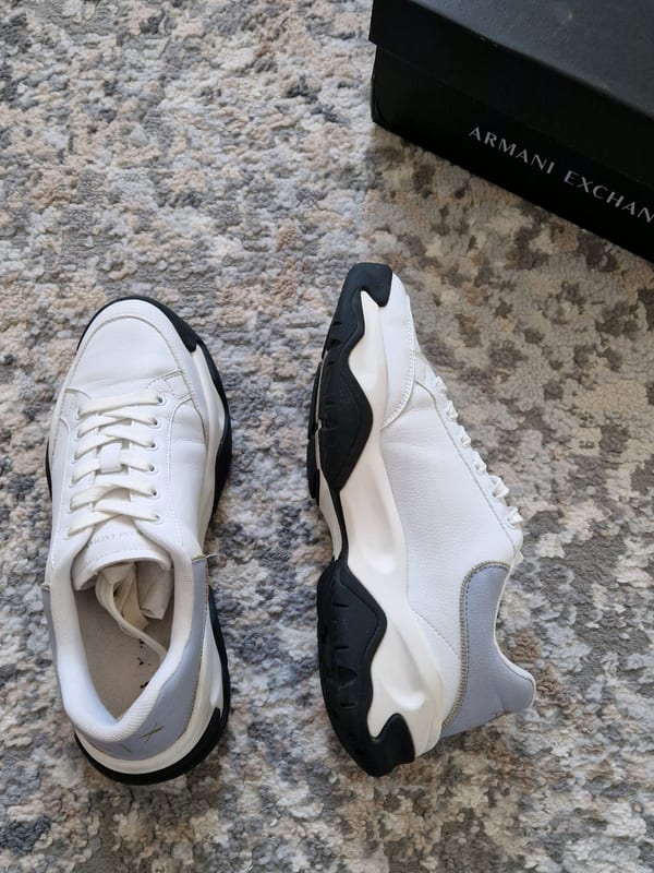 Damen Sneaker Armani Exchange Größe 39 – Weiß/Blau – Bild 6 von 10