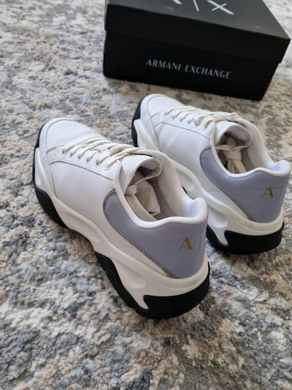 Damen Sneaker Armani Exchange Größe 39 – Weiß/Blau – Bild 7 von 10