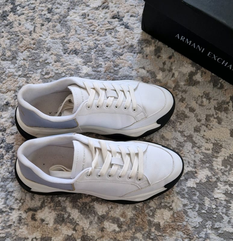 Damen Sneaker Armani Exchange Größe 39 – Weiß/Blau – Bild 8 von 10