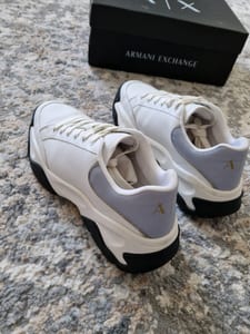 Damen Sneaker Armani Exchange Größe 39 – Weiß/Blau – Bild 7 von 10