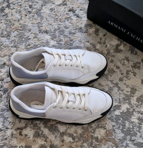 Damen Sneaker Armani Exchange Größe 39 – Weiß/Blau – Bild 8 von 10
