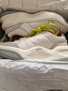 Damen Leder Sneaker Lacoste Größe 39 – Weiß-Gelb – Bild 7 von 10