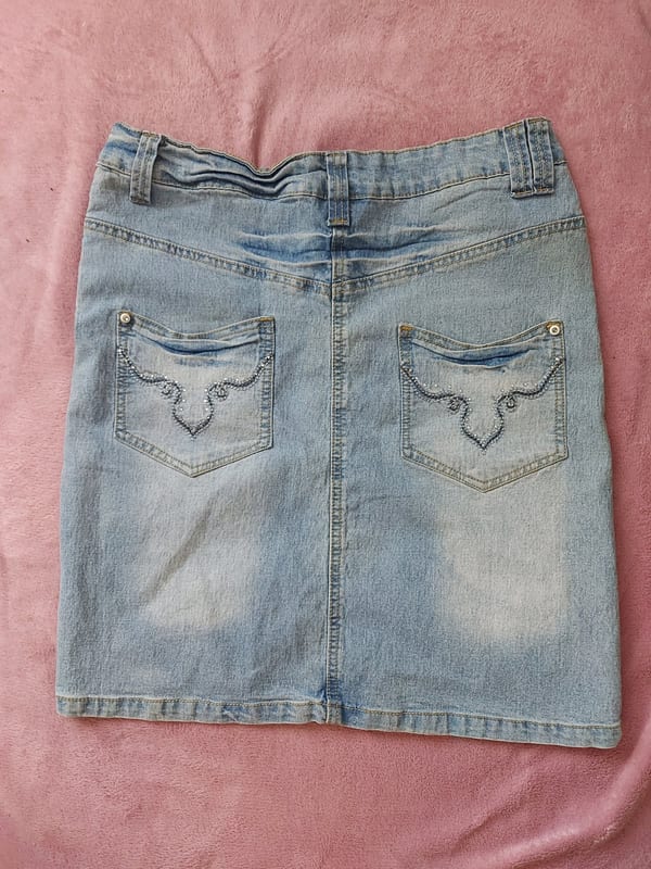 Damen Jeans Rock – Größe M – Blau – Bild 2 von 2