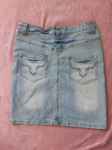 Damen Jeans Rock – Größe M – Blau – Bild 2 von 2