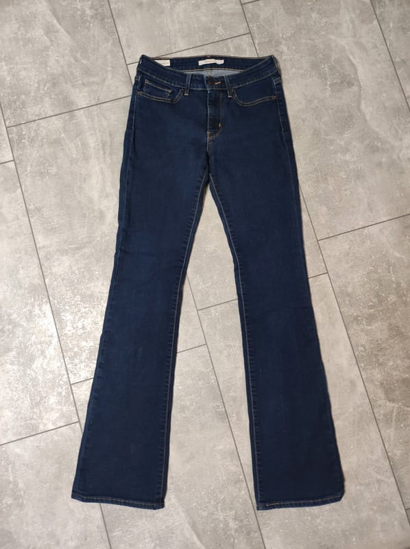 Damen Dunkelblaue Bootcut-Jeans – Größe S