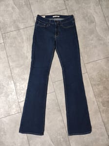 Damen Dunkelblaue Bootcut-Jeans – Größe S