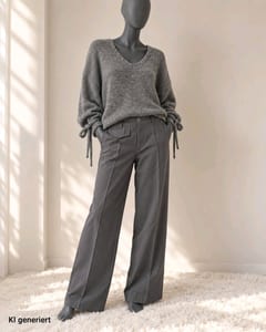 Damen elegante Marlene grau / 38/40 - ungetragen – Größe M – Dunkelgrau