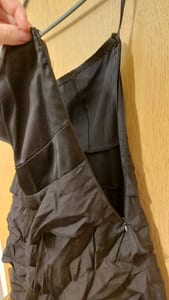 Damen Schwarzes Bandeau-Kleid mit Volants – Cocktailkleid – Größe S – Bild 3 von 3