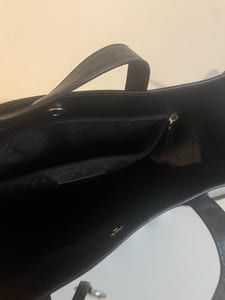 Damen Shopper Michael Kors original mit schwarz-weißen Streifen und silbernen Details – Bild 8 von 8