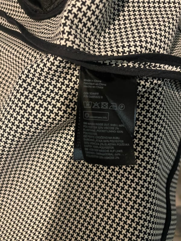 Damen Trenchcoat Mantel – Größe 36 – Schwarz/Weiß – Bild 4 von 4